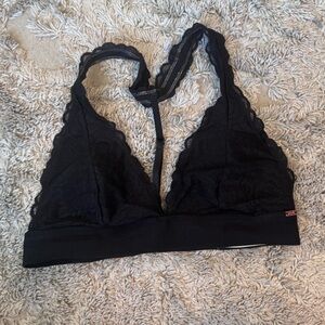 PINK Black Lace Bralette